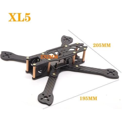 HSKRC 3K Carbon Fiber XL5 V2 232mm XL6 283mm XL7 294mm XL8 360mm True X 5 6 7 8 inch FPV Freestyle Frame Kit w/ 4mm Racing Drone