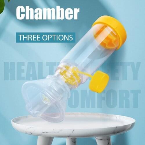 Asthma Spacer Inhaler for Babies/Kids/Adults Spacer Device Silicone Aerosol Inhaler Chamber Nebulization Bottle Supplies