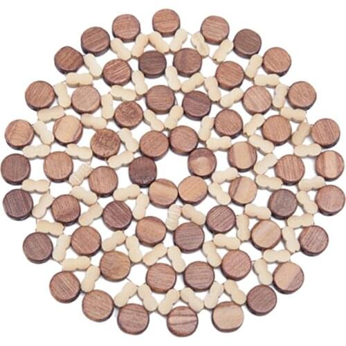 Exquisite Bamboo Trivet Mat, Heavy Duty Hot Pot Holder Pads Coasters, Perfect