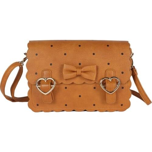 Korea Cartoon Biscuit Shape Cookies Women Crossbody Handbag Cute Lolita Bowknot Students JK Uniform Messenger Bags