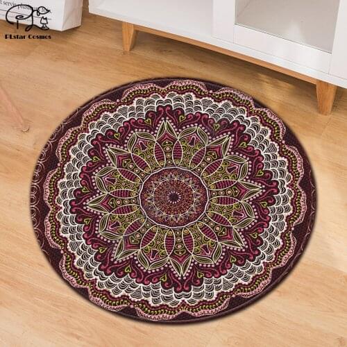 Psychedelic totem pattern carpet Square Anti-Skid Area Floor Mat 3D Rug Non-slip Mat Dining Room Living Room Soft Bedroom Carpet