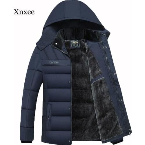 New Winter Jacket Men -20 Degree Thicken Warm Men Parkas Hooded Coat Fleece Mans Jackets Outwear