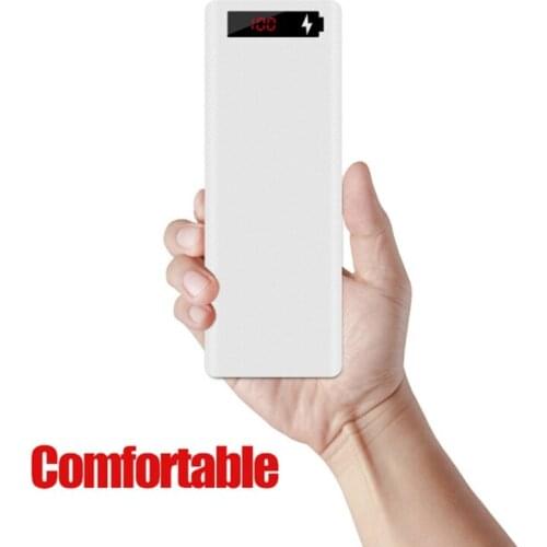 L10 LCD Display DIY 10x18650 Battery Case Power Bank Shell Portable External Box Without Battery Powerbank Protector T84C