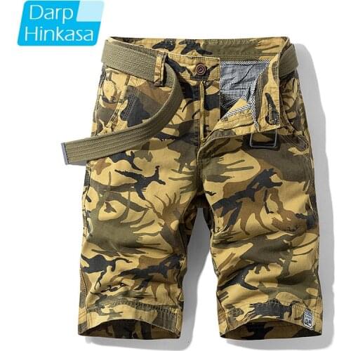 Summer Hot Casual Fashion Shorts Mens Casual Loose Five-point Pants Mens Shorts Cotton Camouflage Outdoor Overalls