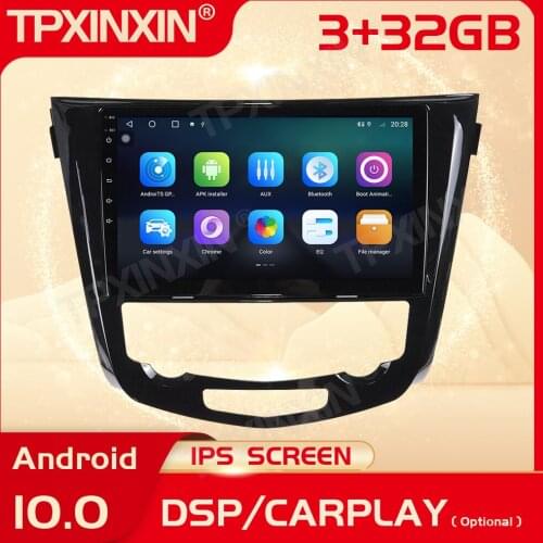 2 Din Carplay Android Radio Receiver Multimedia Stereo For Nissan X-Trail Qashqai 2013 2014 2015 2016 2017 Auto Video Head Unit