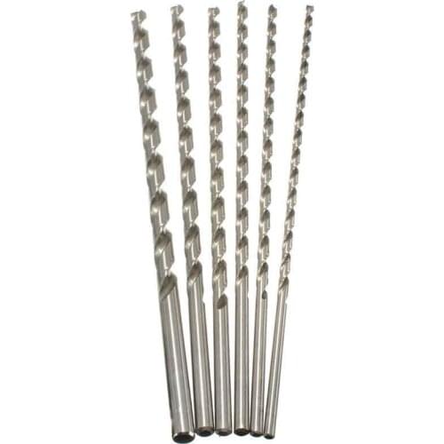 HSS Straight Shank Auger Twist Drill Bit Set Extra Long Drill Bits 6/7/8/9/10/12 mm Dia. 350mm for Drilling Machines Mayitr