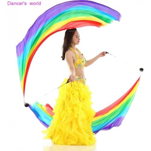 New veil of silk then ball chain belly dance veil of silk and women streamer phase prpos free shipping 1 veil 1 Ball
