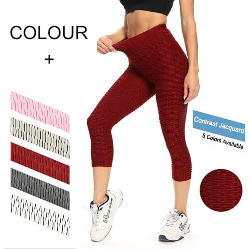 New Women Fitness Push Up High Waist Leggings Workout Jeggings Modis Energy Yoga Pants Elastic Female Cropped Trousers Gym Tight