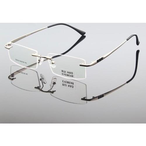 Rimless Eyeglasses Frames Rui Hao Eyewear Brand Optical Glasses Frame Frameless Spectacles