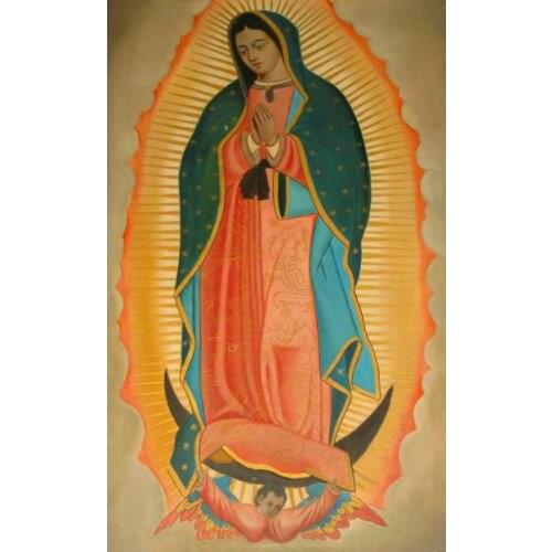 OUR LADY OF GUADALUPE Retro Classic Vintage Poster Custom Print Wall Art Canvas Fabric Poster For home Decor