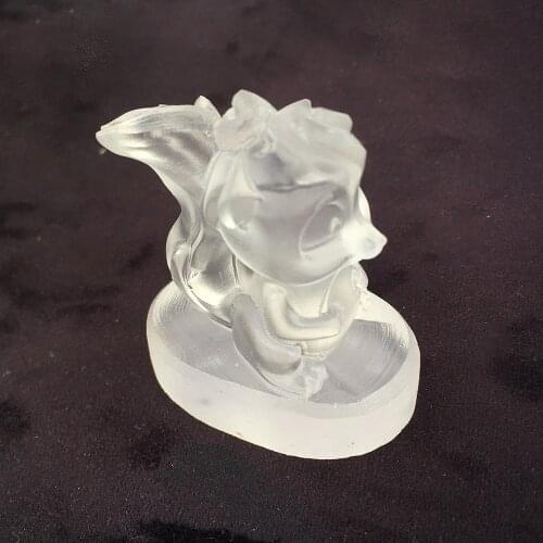 Handmade Cute Natural Clear Quartz Squirrel Figurine Carved Quartz Statue Healing Reiki Meditation Party Gifts Home Decoration