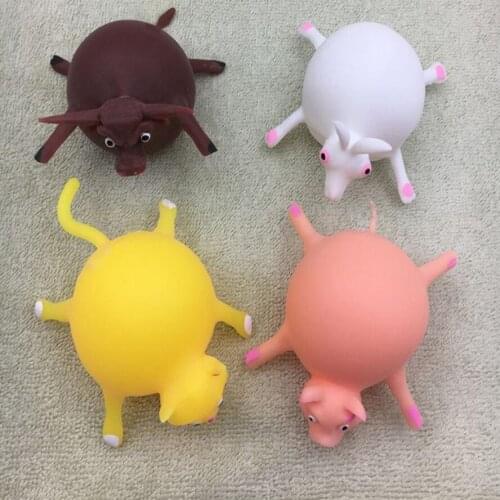 Best selling creative novelty toys childrens toys blowing small animals to vent decompression autism toys