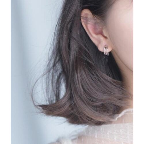 Silver Heart Hoop Earrings 100% 925 Sterling Silver Hoop Earrings Silver Jewelry