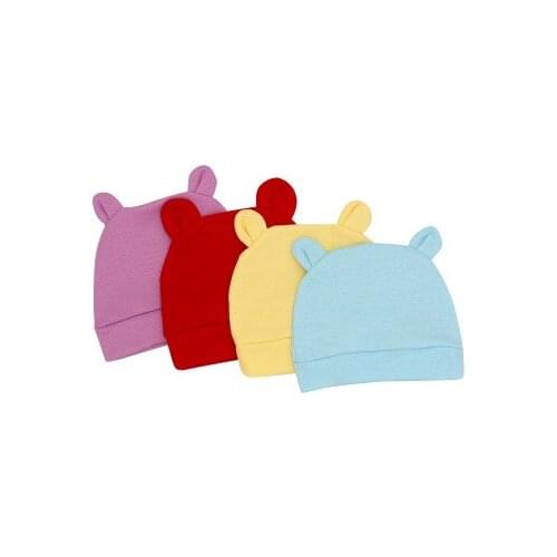 2020 Brand New Toddler Newborn Kids Baby Boy Girl Infants Cotton Soft Warm Santa Hat Beanie Cap 3D Bears Ears Soft Hospital Hat