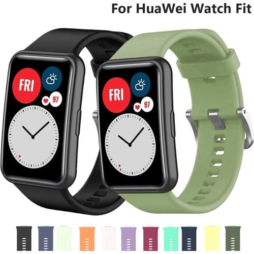 Silicone Strap For Huawei Watch FIT Band Smartwatch Accessories Replacement Wristband Belt bracelet Huawei Watch fit 2020 band