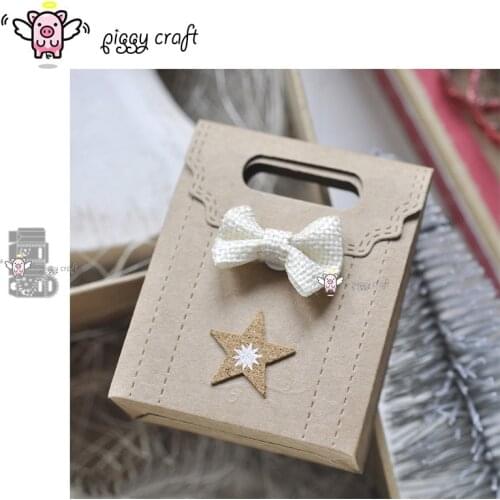 Piggy Craft metal cutting dies cut die mold New Bow gift box case Scrapbook paper craft knife mould blade punch stencils dies