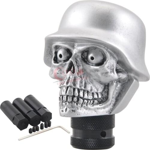 Universal Manual Truck Gear Shift Knob Stick Navy Soldier Helmet Style Car Gear Shifter Knob Skull Shifter Lever