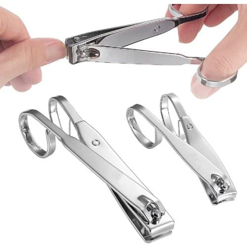 1pc Home Use Finger Toe Nail Cutter Straight & Curved Nail Trimmer Manicure Pedicure Care Edge Scissor Manicure Tools