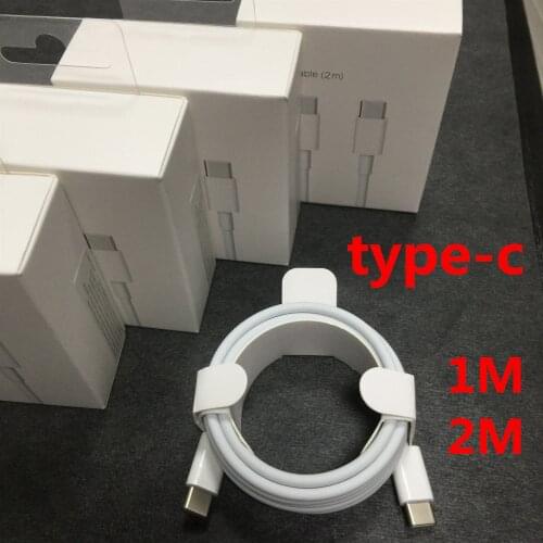 10PCS USB C to USB C fast Charging Dual Type C Cable for Pro 1m/2m Quick Charge Cable For S20 Xiaomi 10 Redmi 10X Pro K30 8A 9