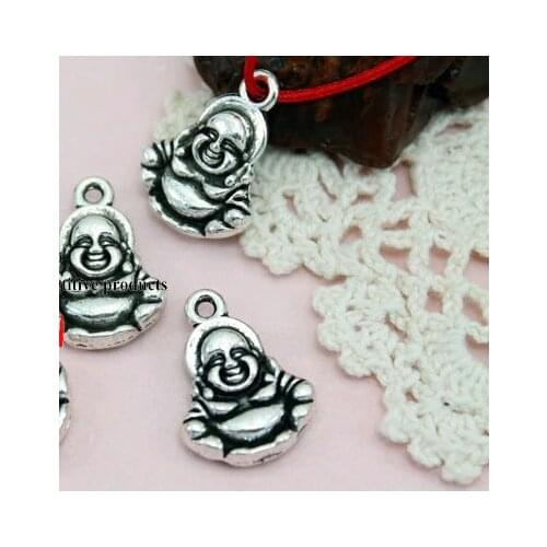 10pcs/lot Tibetan Silver Maitreya pendant Handmade Decorative Metal DIY Jewelry Alloy accessories dggsv