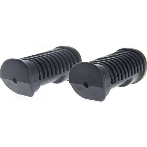 2pcs Foot Pegs Rubber Cover Shell Motorcycle Foot Pedals Rubber Rear Pillion Footrest Foot Rests Pegs shell Black