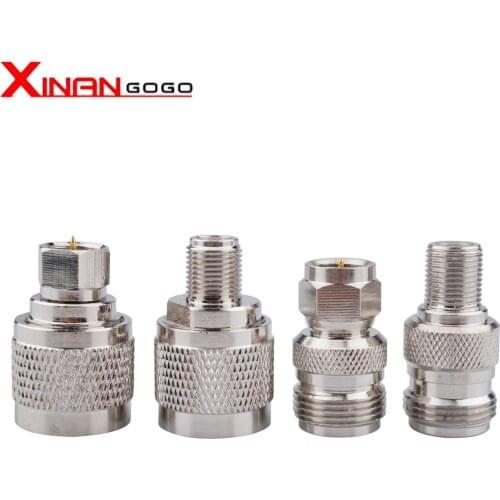 4pcs/Set N to F Type Adapter RF Coaxial Connector N Male Female to F Male Female 4 Type Test Converter L16 to F Male