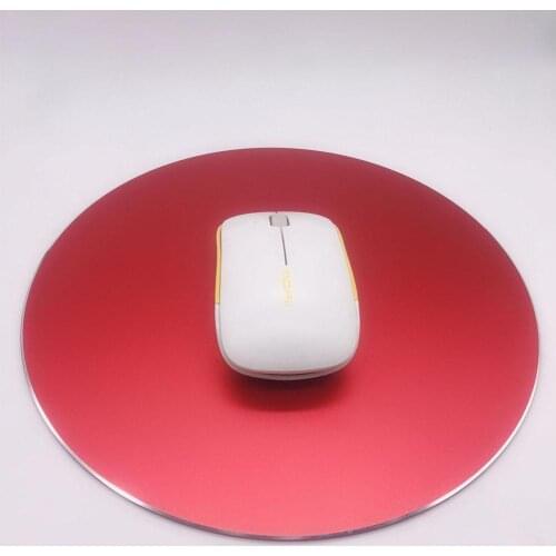 Aluminum Round Double-sided Mouse Mat Waterproof Anti-Slip Rubber Bottom Mouse Pad for PC Gaming Laptop Computer