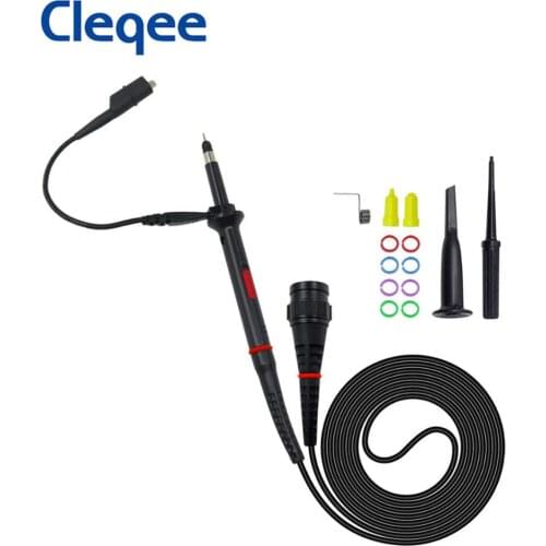 Cleqee P7100 100MHz Oscilloscope Probe X1/X10 BNC Plug Test Probe with Protective Cap Scope for Oscilloscope 130CM
