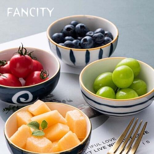 FANCITY Japanese creative ceramic small dishes, household taste dishes, seasoning dipping sauce, soy sauce vinegar dishes, small