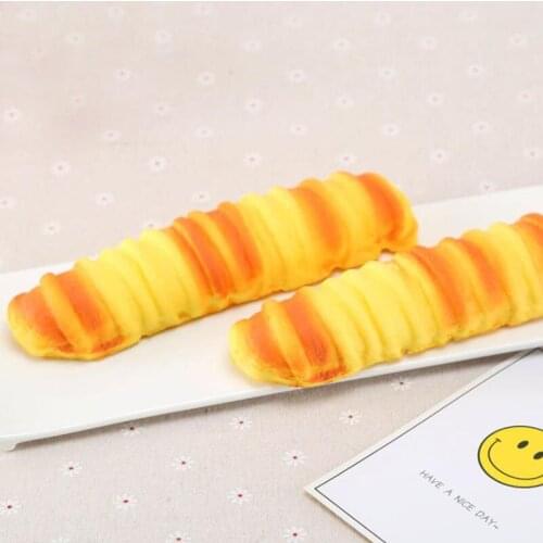 Artificial bread fake food squishy cake Simulation Model Soft PU Bread 1 pcs Fake Cake Bakery Photography props Decor Soft Bread