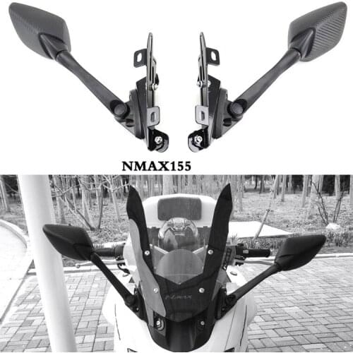 Motorcycle nmax Rear View mirror sec bracket set adjustable windscreen windshield bracket For Yamaha Nmax125 Nmax150 Nmax155