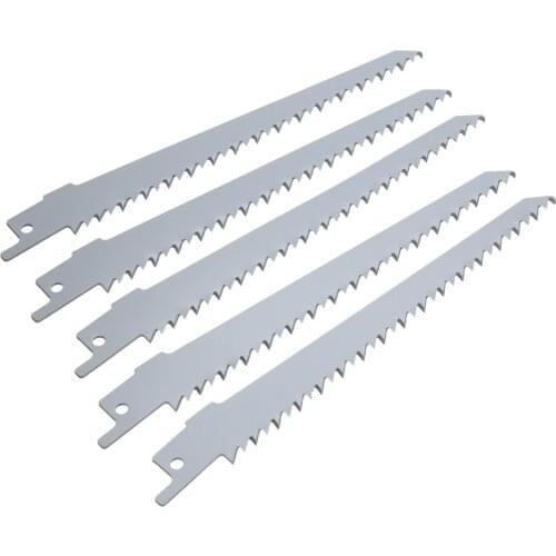 5pcs Reciprocating Saw Blades S644D 6" 150mm Extra Sharp HCS Material Sabre Saw Blades for Metal & Wooden Panels Cutting