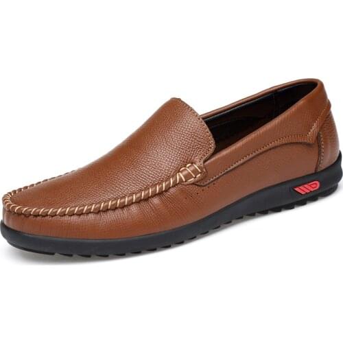 Genuine Leather Men Casual Shoes Italian Shoes Moccasins Slip on Mens Flats Breathable Hollow Out Male Handmade Moccasins Soft