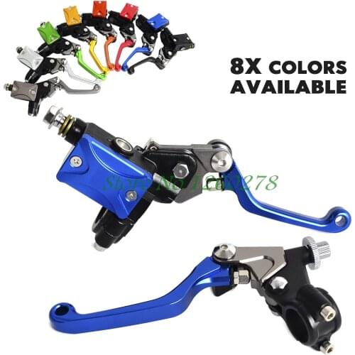 Motorcycle 7/8"Hydraulic Brake & Cable Clutch Lever Set Assembly For Yamaha YZ80 85 125 250 WR 250 450 TTR XT 250 600