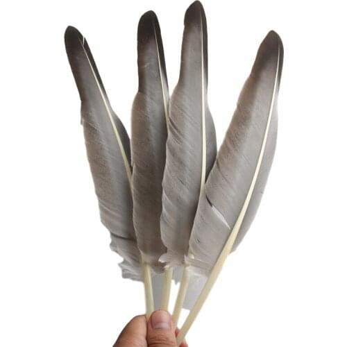 100pcs/lo Hard pole Natural Goose Feathers for crafts plumes 12-14inch/30-35cm DIY Jewelry Plume Feather Wedding Home decoration
