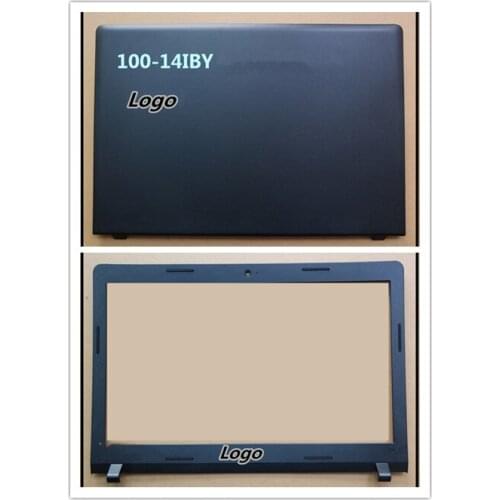 Laptop LCD Back Cover Bezel Frame Housing Case For Lenovo ideapad 100-14 100-14IBY Hinges Braket
