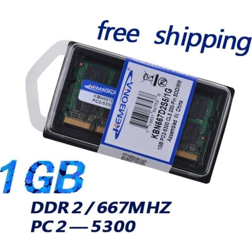 KEMBONA notebook memory laptop ddr2 1g 667mhz pc5300 sodimm ram memory full compatible