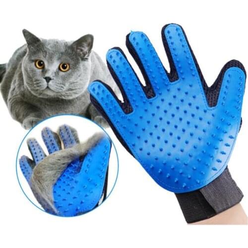 Dog shedding gloves Grooming Glove pet products mascotas cat Deshedding Hair Remove Cleaning Puppy Massage dla psa gatos perros