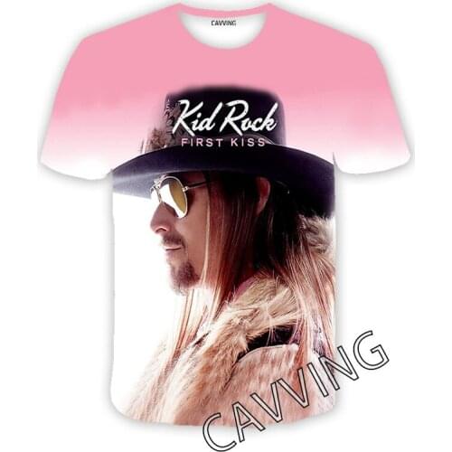 CAVVING 3D Printed Kid-rock Band Casual T-shirts Hip Hop T Shirts Harajuku Styles Tops Clothing for Men/women