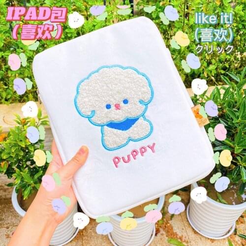 Cute Storage Bag Pouch for Apple IPad 11 Inch Korean Ins Ipad Liner Bags Cartoon Sleeve Case Bag Tablet Handbag Pouch for Girl