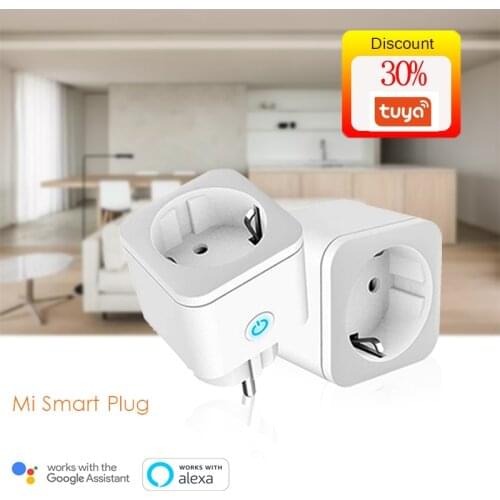 Smart Plug WiFi Socket EU 16A Power Monitor Timing Function Tuya APP Control Monitor Outlet Timer Socket For Alexa Google Home