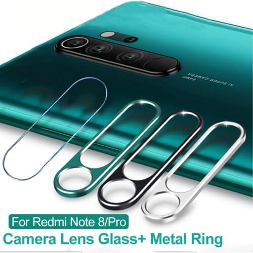 Camera lens Glass&Metal Ring For Redmi Note 8T 9S 8 8Pro Tempered glass&Camera Lens Protection Film For Xiaomi 9T K20 Back Glass