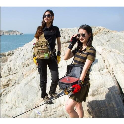 Waterproof Fishing Bag Large Capacity 30*26*19cm Multifunctional Lure Fishing Tackle Pack Outdoor Shoulder Bags B281