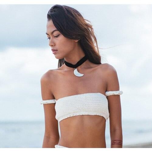 Crochet Bikini Top festival Women Crop Top Crochet Swimsuit Beach Clothing