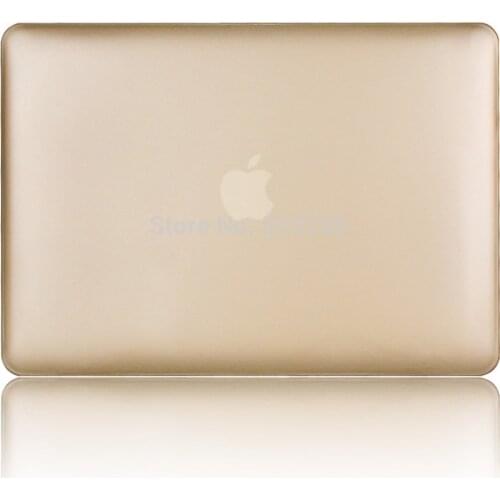 Gold laptop case protective shell for mac air 11 13/for mackbook pro retina 15 notebook +sleeve silicone keyboard without logo