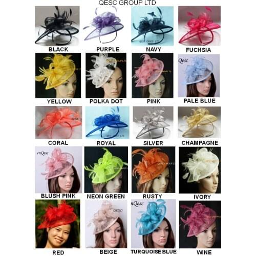 Top quality sinamay fascinator womens hat hair accessories for wedding church Kentucky derby ascot races,EMS free shipping