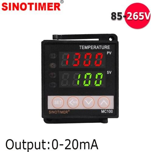 0-20mA Analog Output Universal Thermocouple PT100 Input Digital PID Temperature Controller thermostat for Heat Cool with Alarm