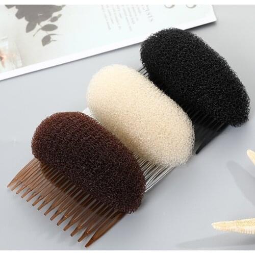 1pc Women Bun Maker Braid Hair Padding DIY Hair Bump Up Sponge Princess Head Foam Pad Insert Wedding For Styling Tools Wholesale