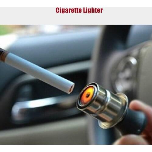 12V Automobile Cigarette Lighter 20mm Ignition Head Automobile Motorcycle Power Plug Socket Output Automobile Interior Decoratio