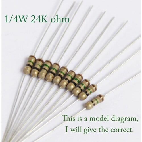 &^1E23GW@ 1/4w 5.6k 6.2k 6.8k 7.5k 8.2k 9.1k 10k 12k 15k 18k 20k 22k 24k ohm 0.25w Carbon Film Resistor Resistance 5% 1000pcs